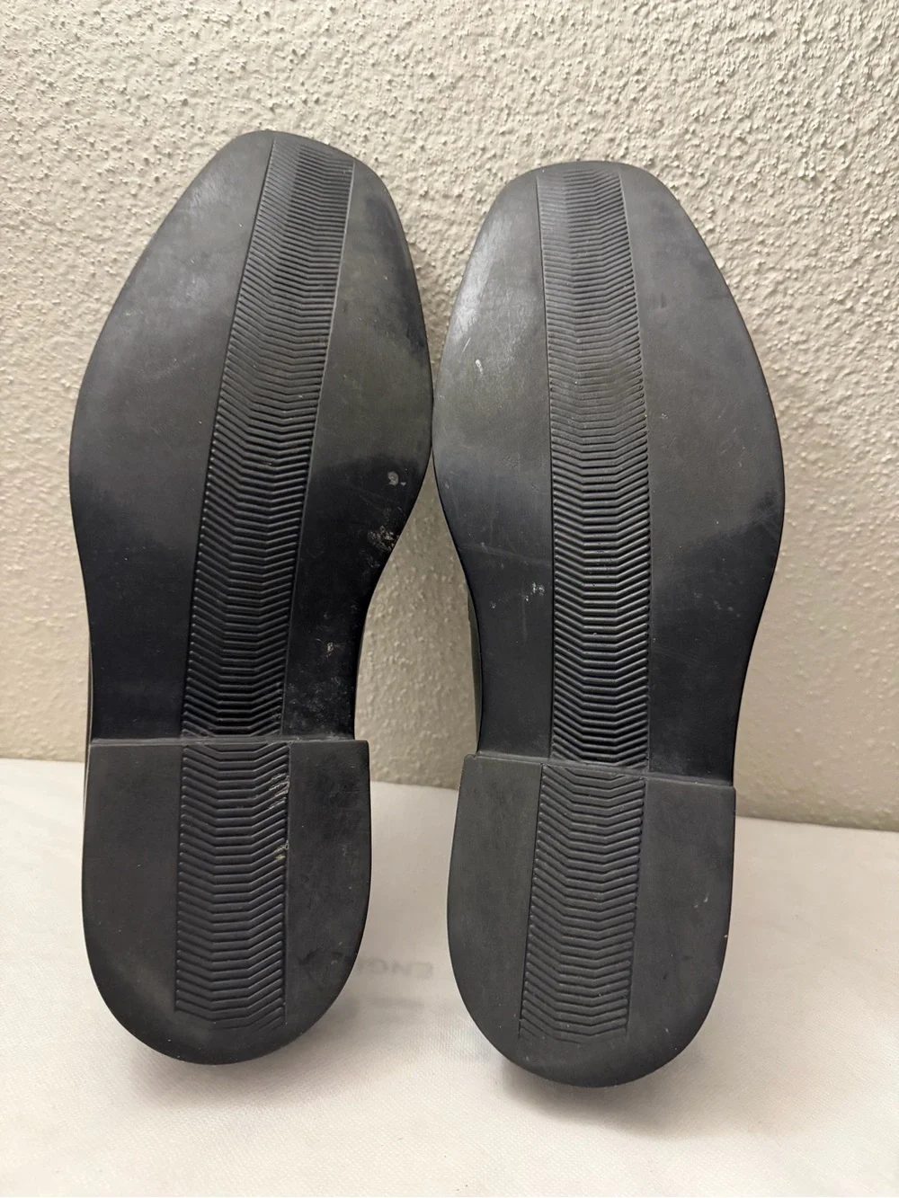 Bally Black Leather Slip-On men Loafers, SZ12, pre-owned